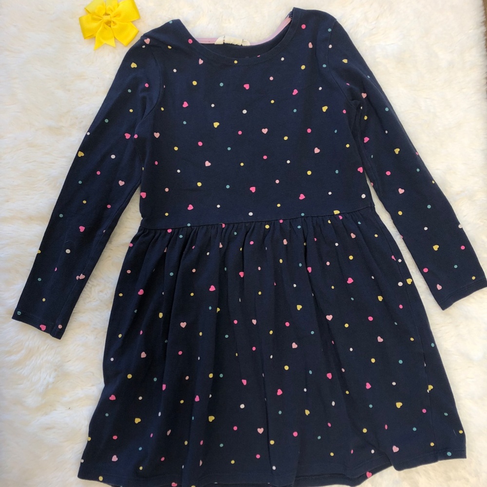 H&M dress size 4-6Y + yellow hair bow